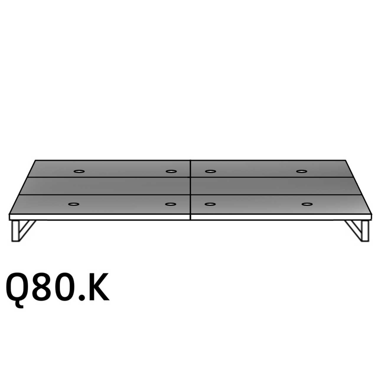 Lagoona dark Plateau mit Überstand Q80K