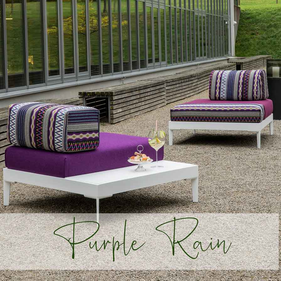 Bailandoo Sitzgruppe Purple Rain Gartengruppe