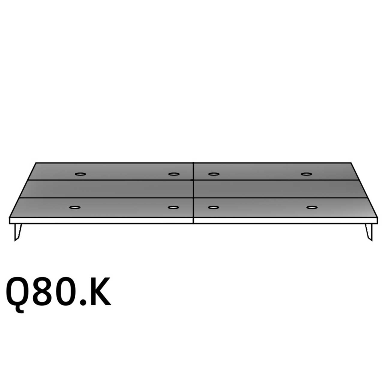 Lagoona dark Plateau mit Überstand Q80K