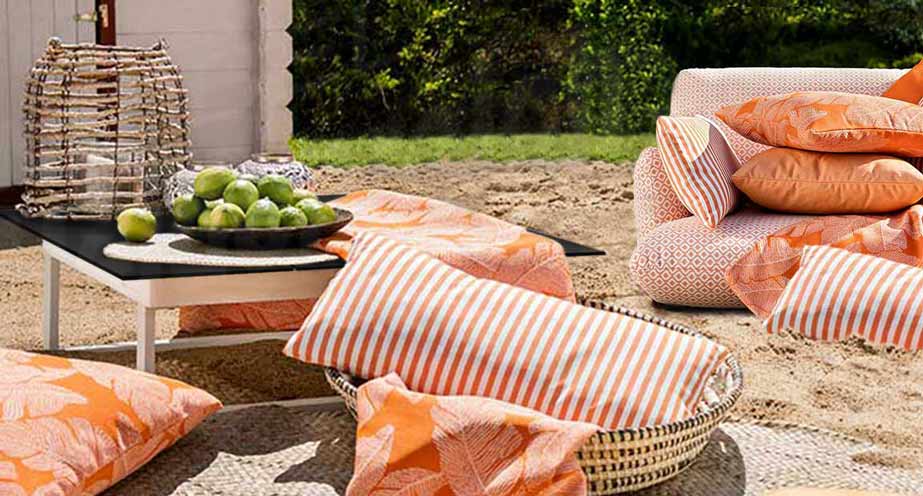 Lagoona dark W.Schillig Sitzgruppe Accessoires Outdoor Gartenmöbel Lagoona dark Lounge Accessoires Kissen und Plaid