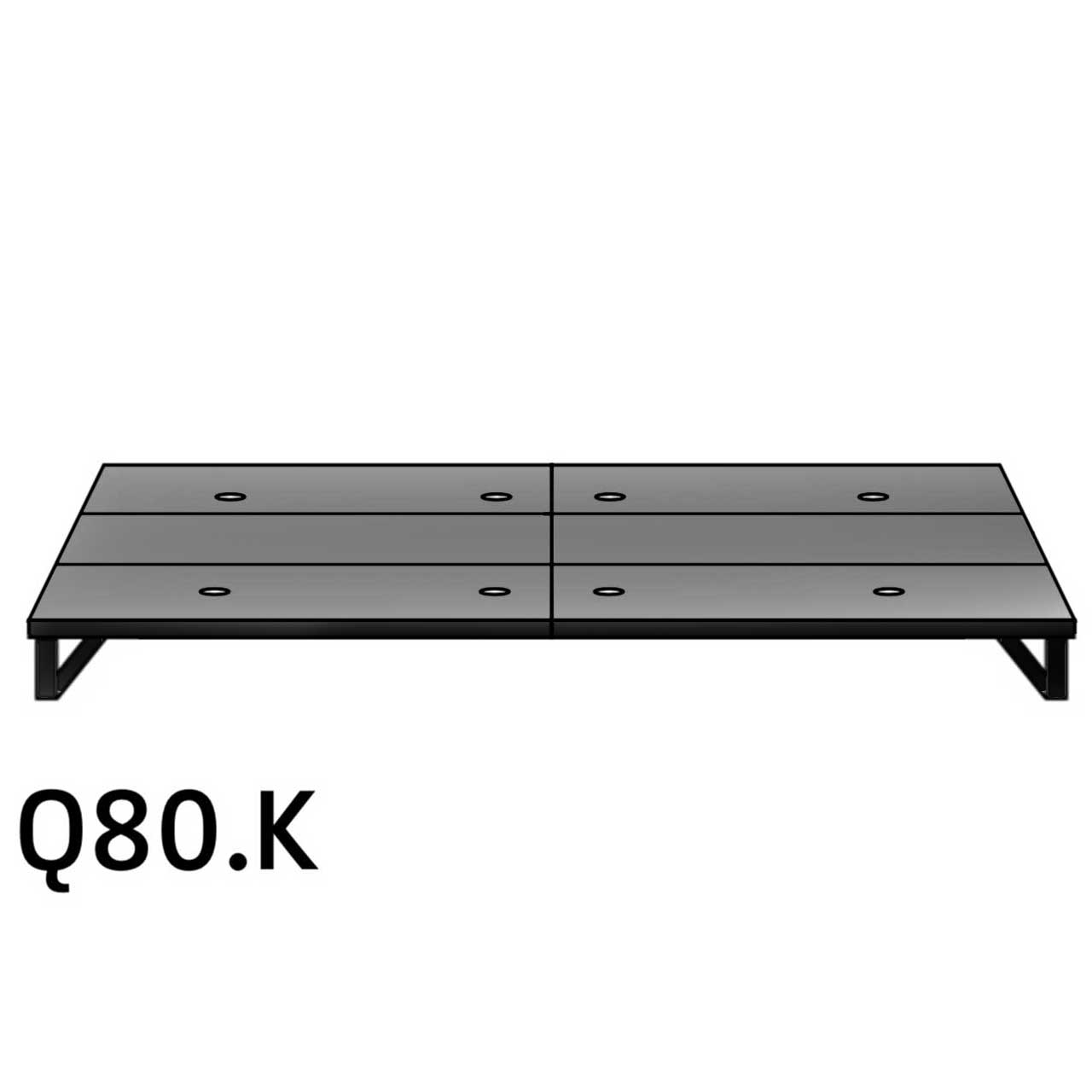 Lagoona dark Plateau mit Überstand Q80K