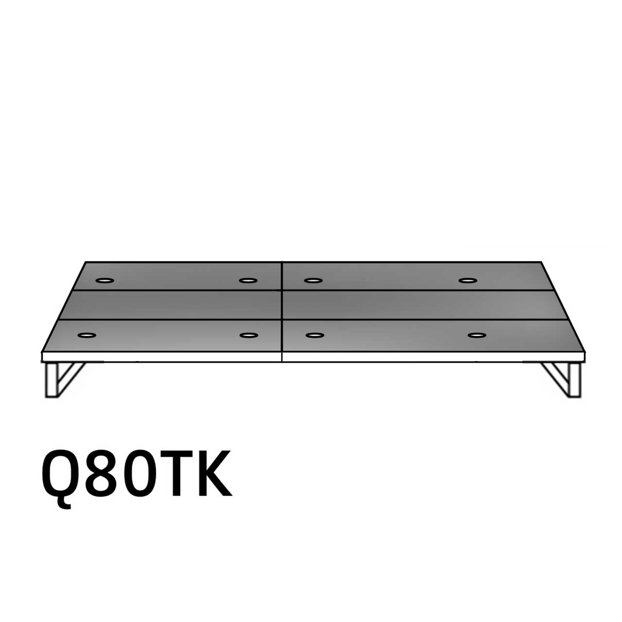 Lagoona dark Plateau mit Überstand Q80TK