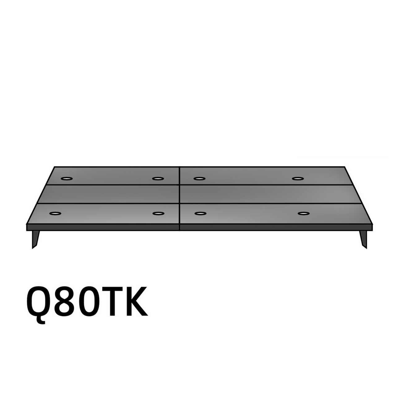 Lagoona dark Plateau mit Überstand Q80TK